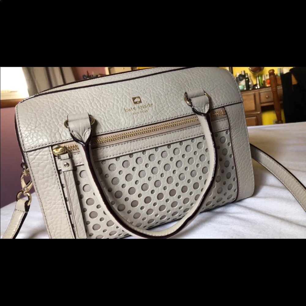 Kate Spade Perri Lane Delaney Handbag Taupe